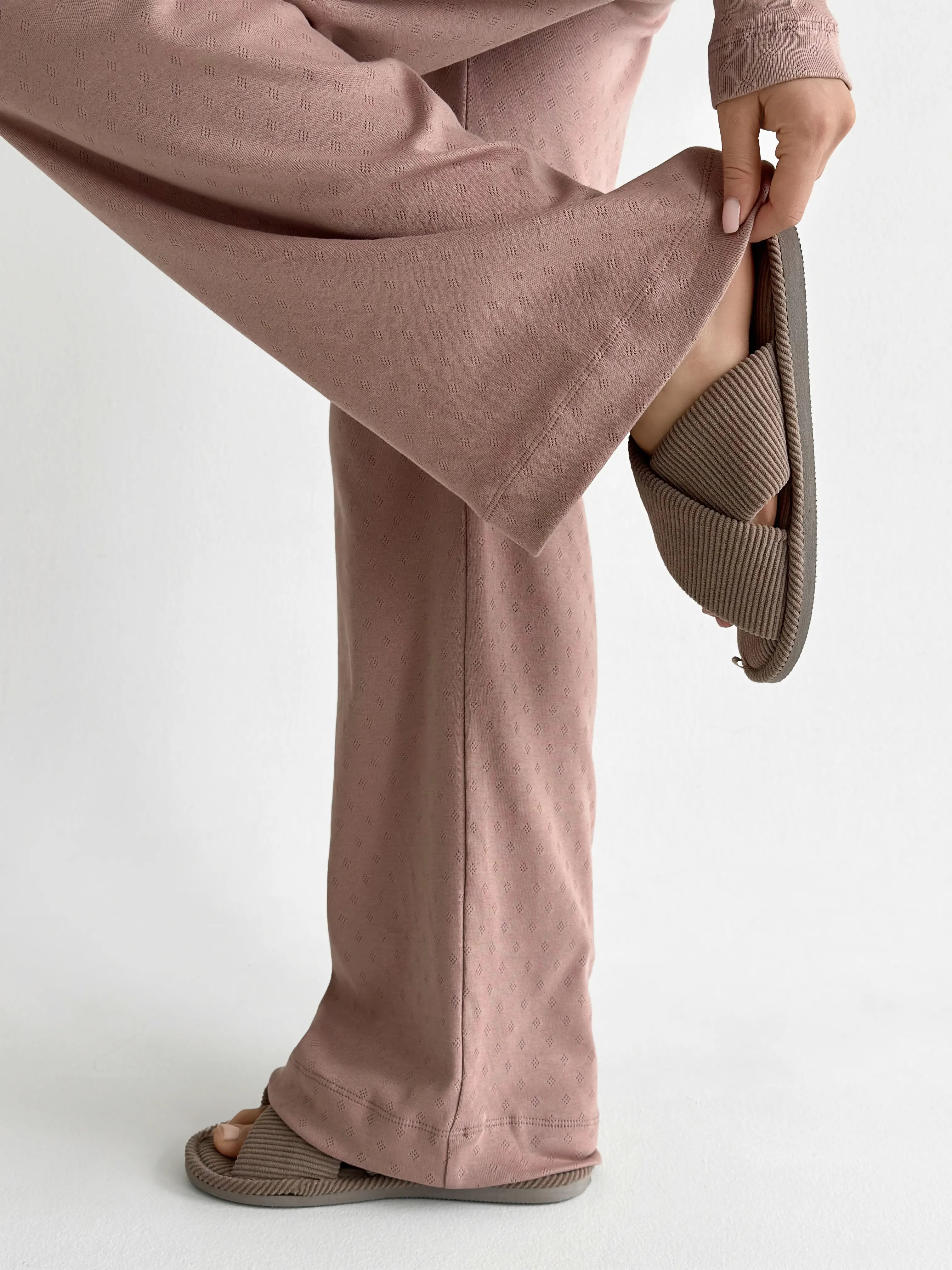 Ribana wide mink pants