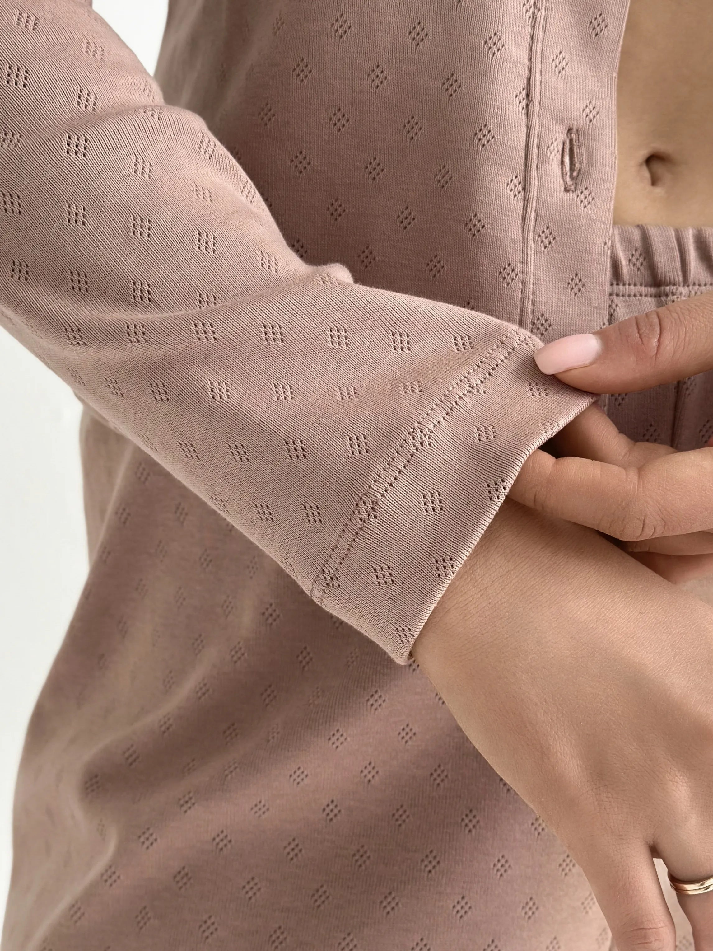 Ribana long-sleeved mink (with buttons)