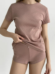 Ribbed mink t-shirt