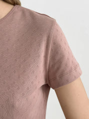 Ribbed mink t-shirt