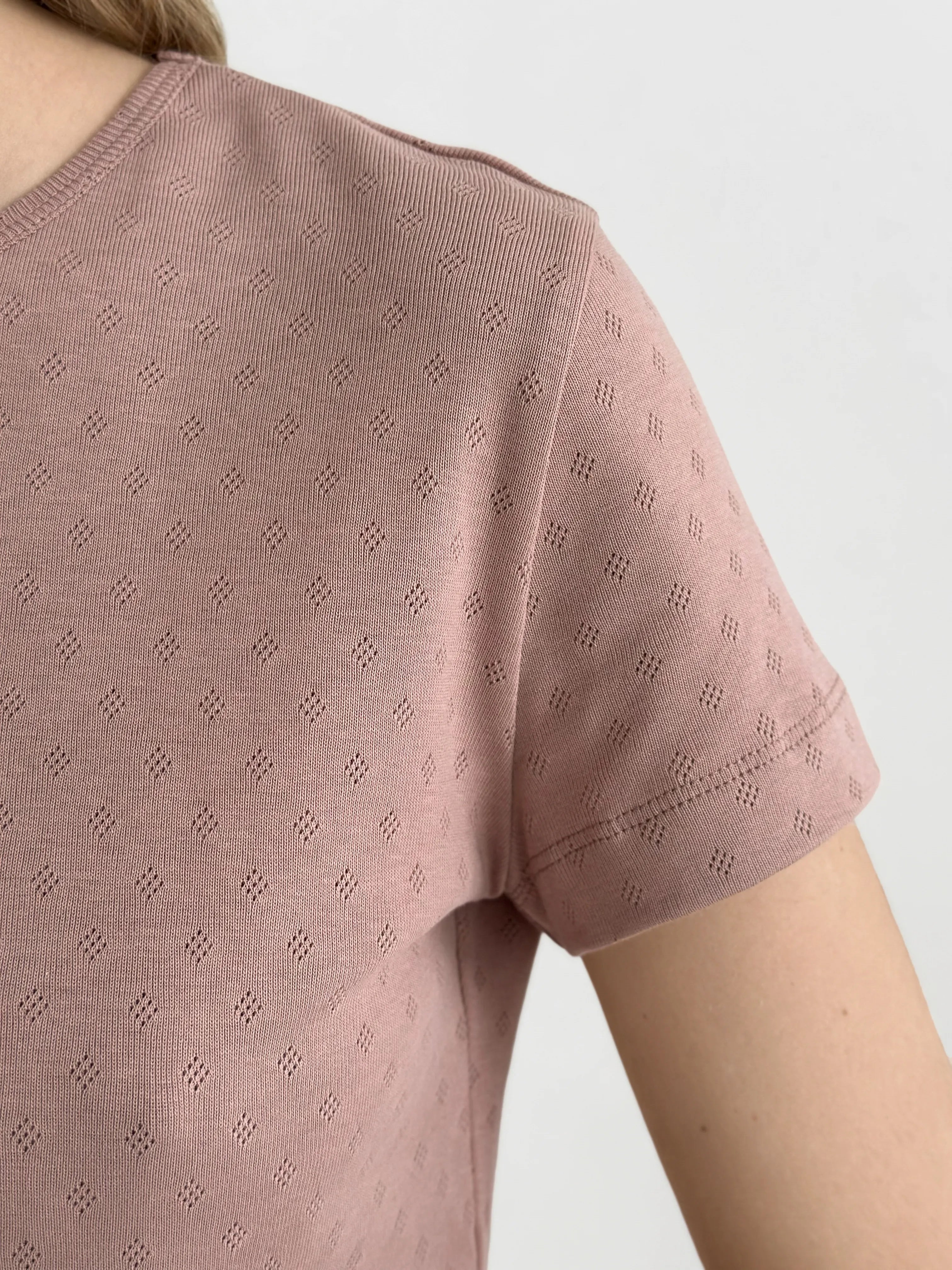 Ribbed mink t-shirt