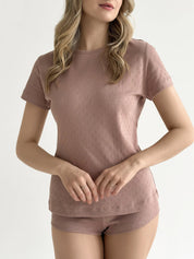 Ribbed mink t-shirt
