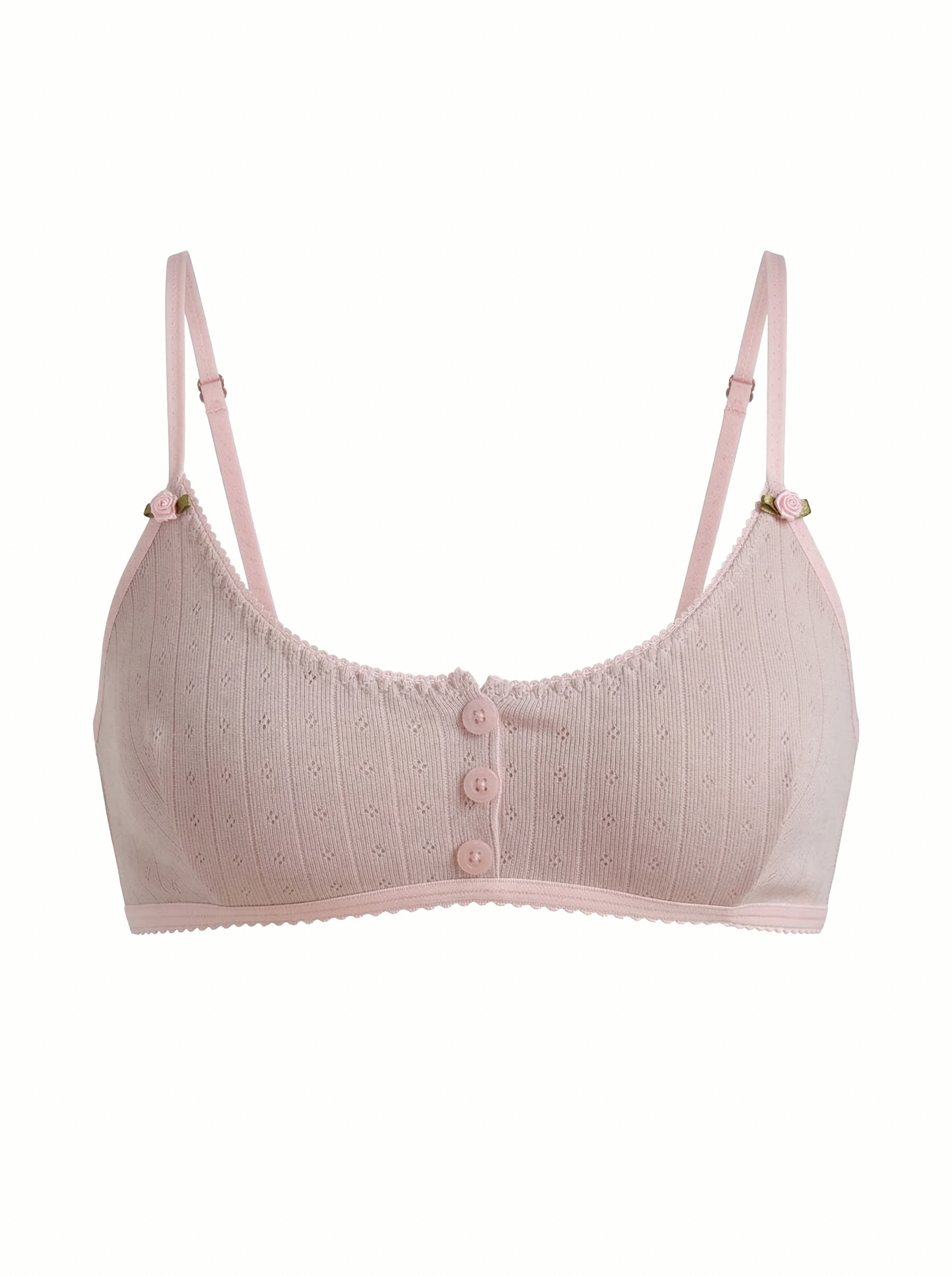Lingerie Top Powder Ribbed