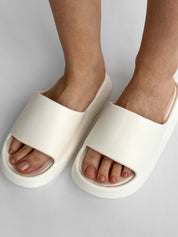 Twins foam beach and street slippers white