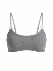 Lingerie Top "Tenderness" ribbed knitwear dark grey