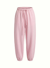 Cotton Pants knitwear 3-thread pink