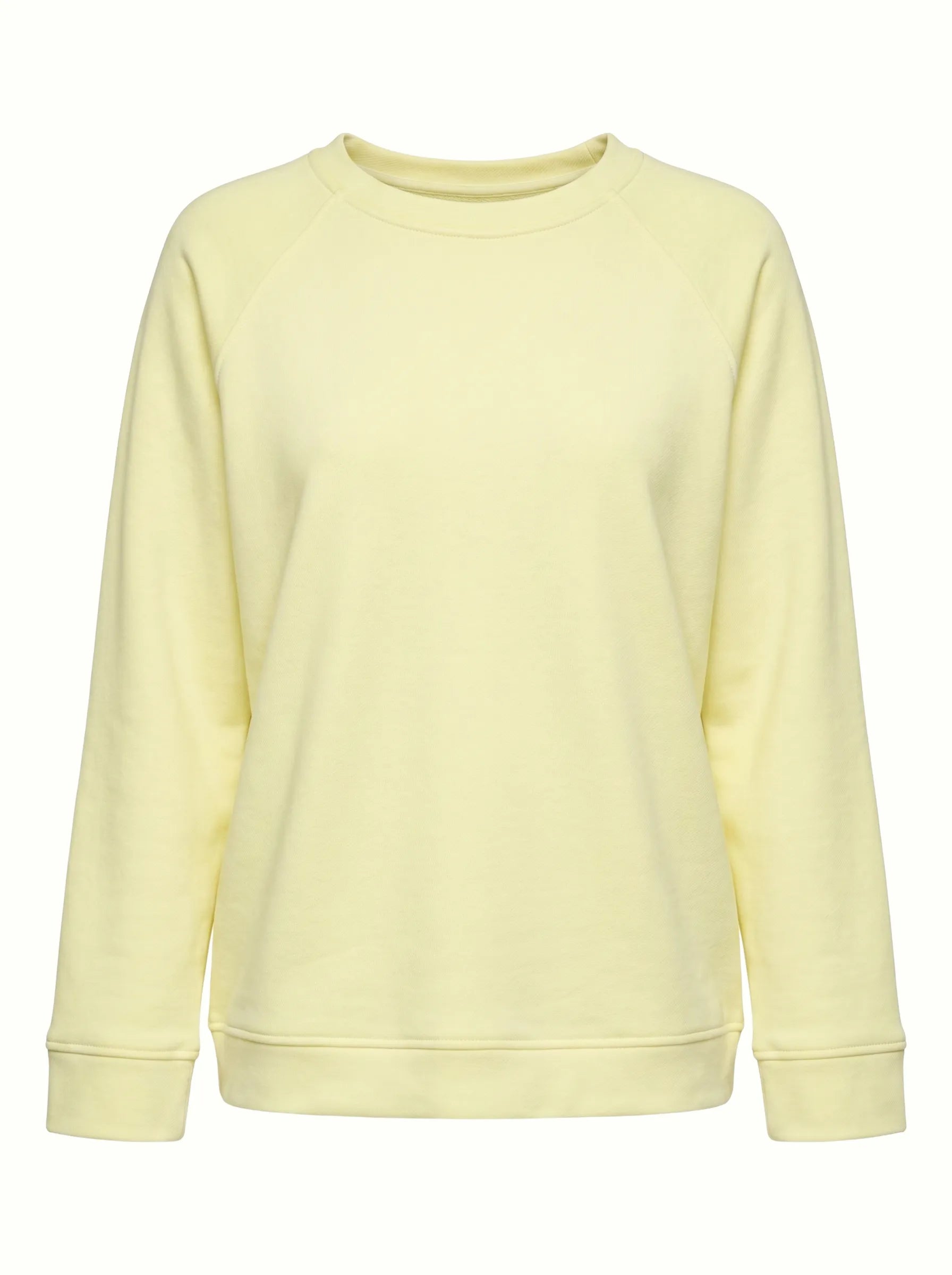 Cotton Sweatshirt knitwear 3-thread lemon