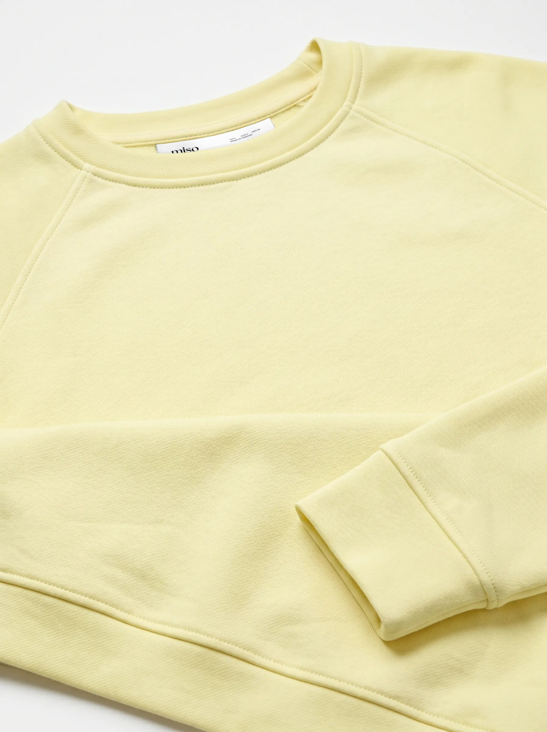 Cotton Sweatshirt knitwear 3-thread lemon