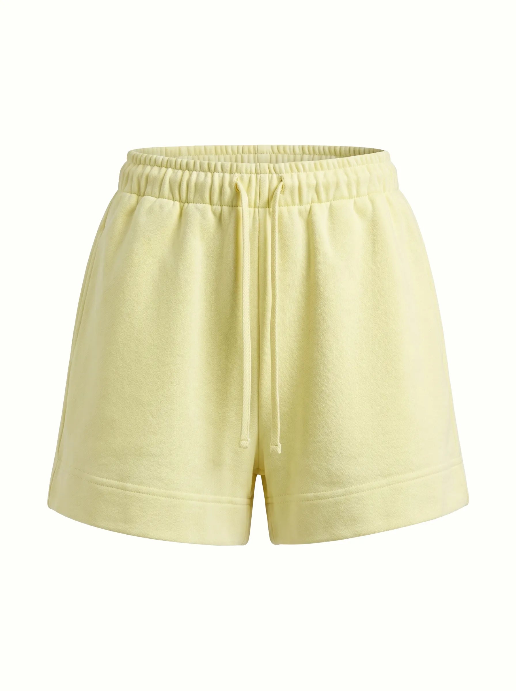 Cotton Shorts knitwear 3-thread lemon