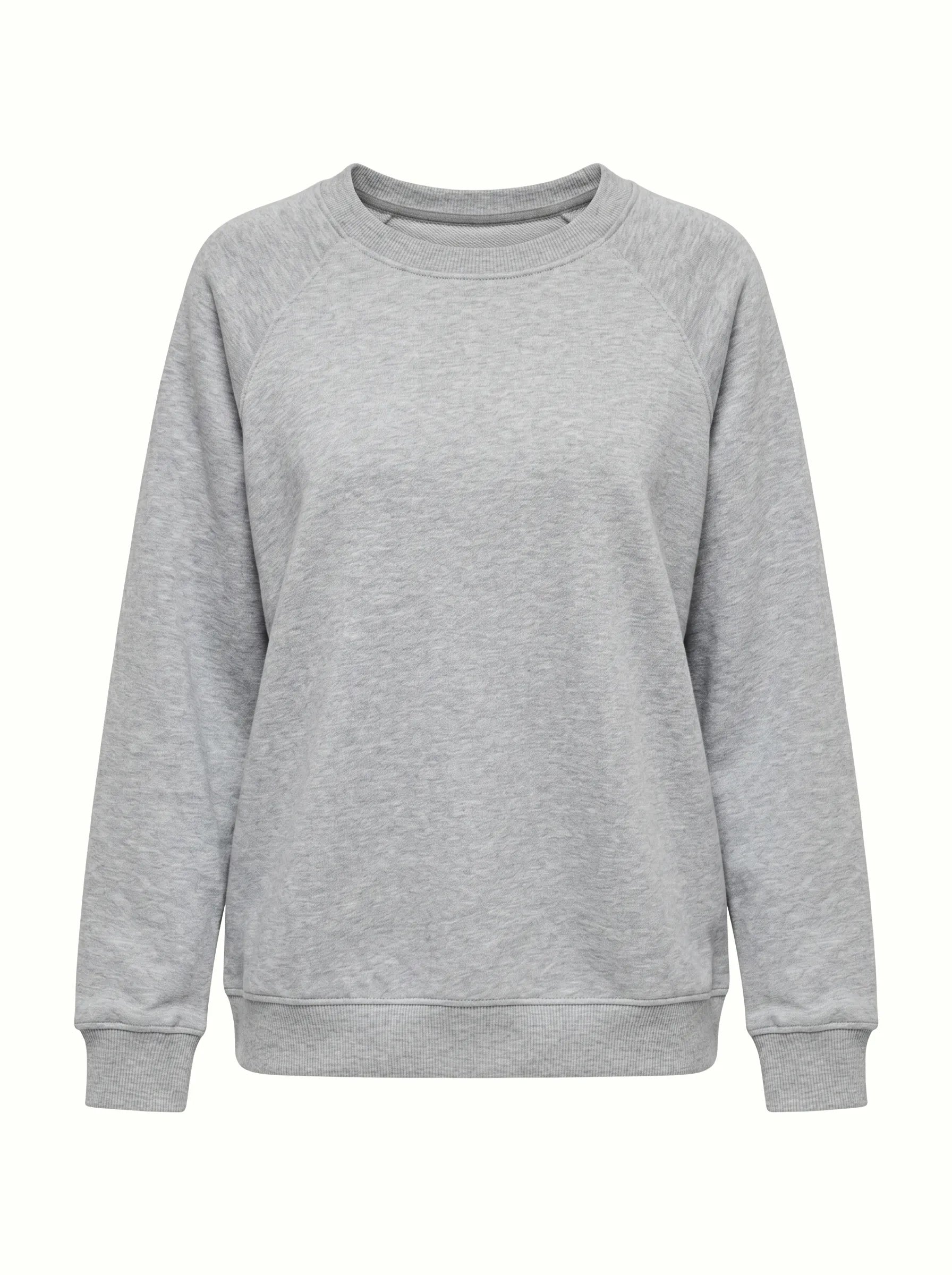 Cotton Sweatshirt knitwear 3-thread gray