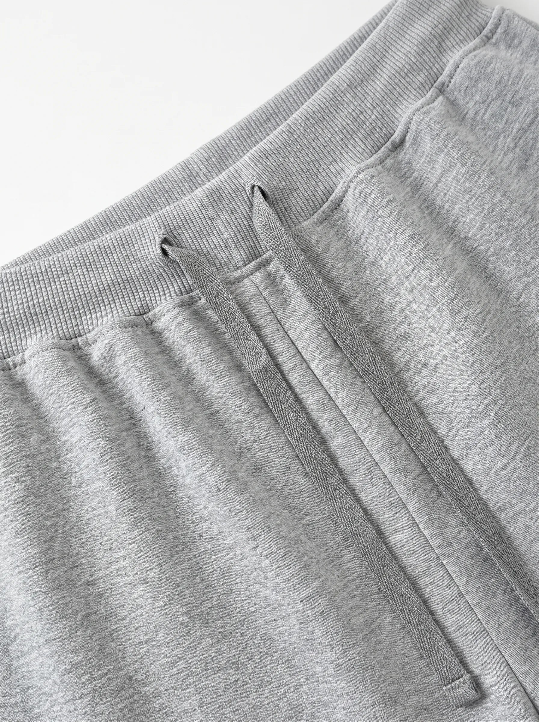 Cotton 3-thread knit pants gray