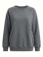Cotton Sweatshirt knitwear 3-thread graphite