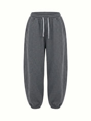Cotton Pants knitwear 3-thread graphite