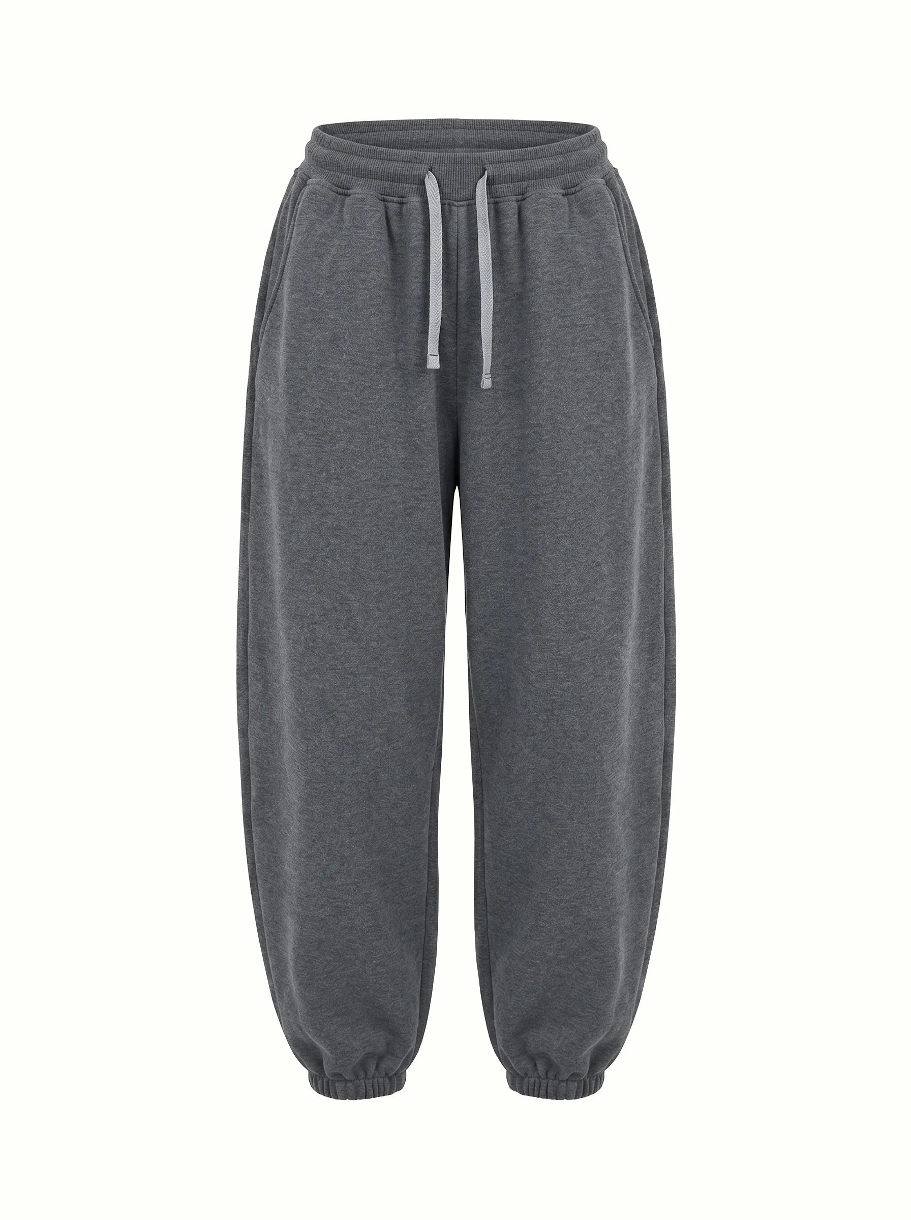 Cotton Pants knitwear 3-thread graphite