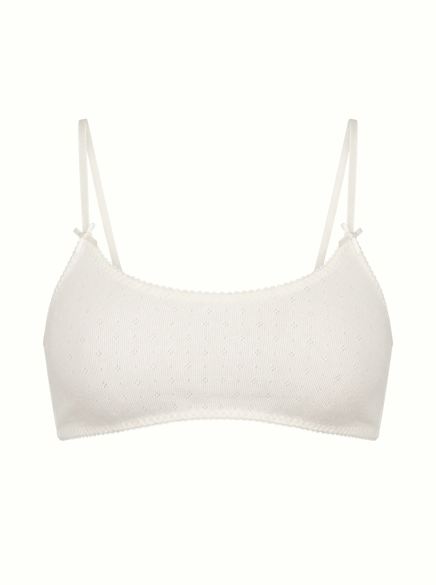 Lingerie Top “Tenderness” ribbed milky