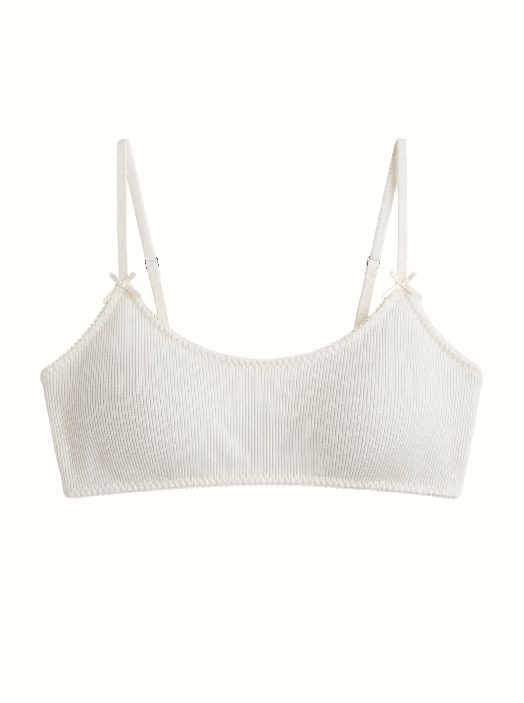Lingerie Top "Tenderness" ribbed knitwear milk