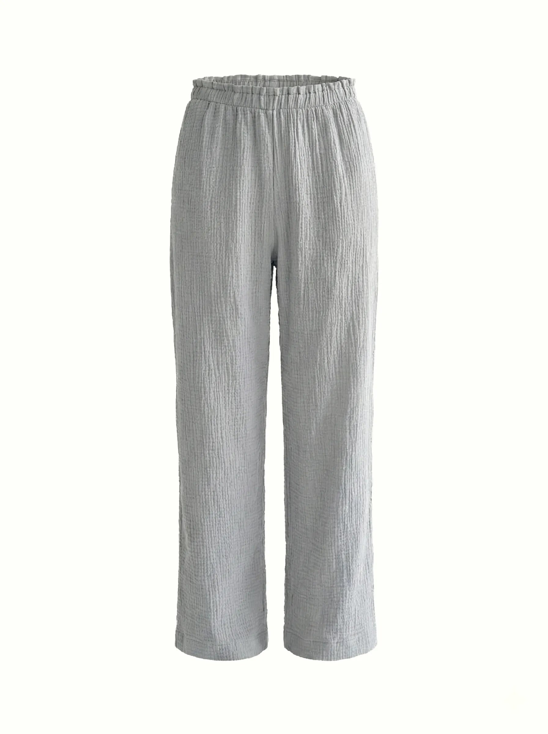 Muslin Pants Mono gray 2-ply.