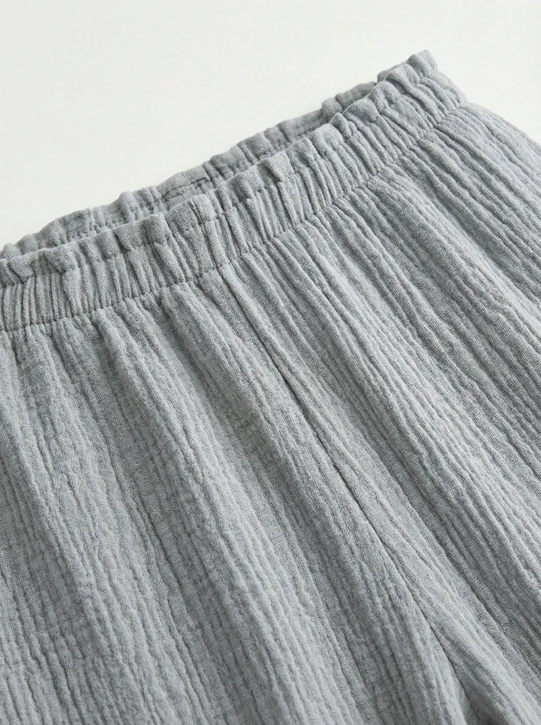 Muslin Pants Mono gray 2-ply.