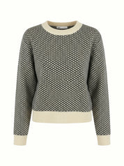 Wool sweater with a pattern