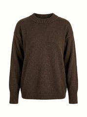 Knitted sweater brown
