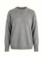 Knitted sweater gray