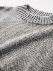 Knitted sweater gray
