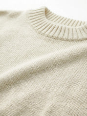 Knitted sweater milky
