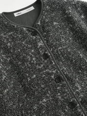 Teddy plush demi-season jacket graphite
