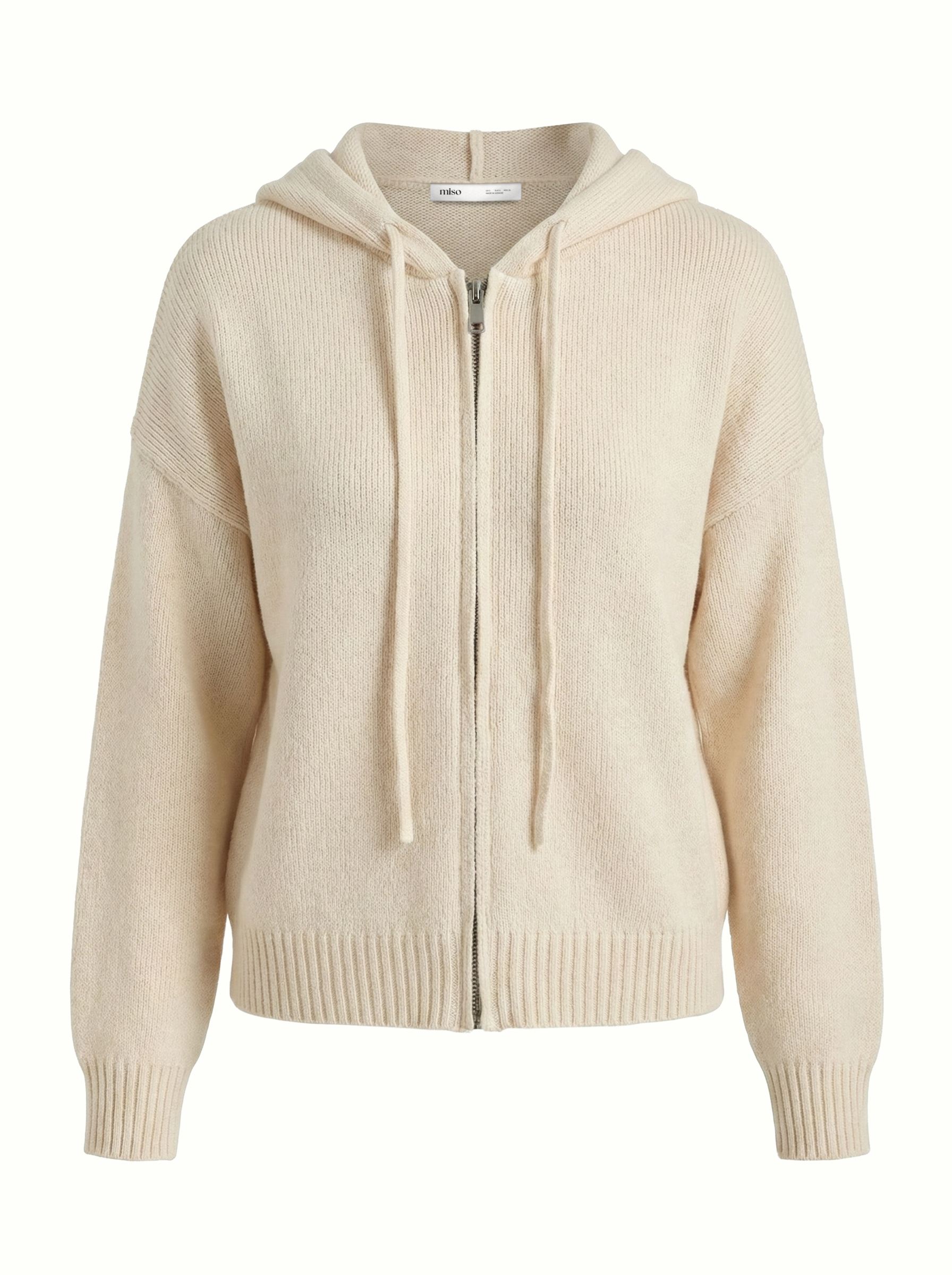 Milk zipper cardigan
