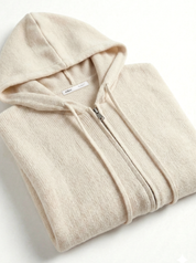 Milk zipper cardigan