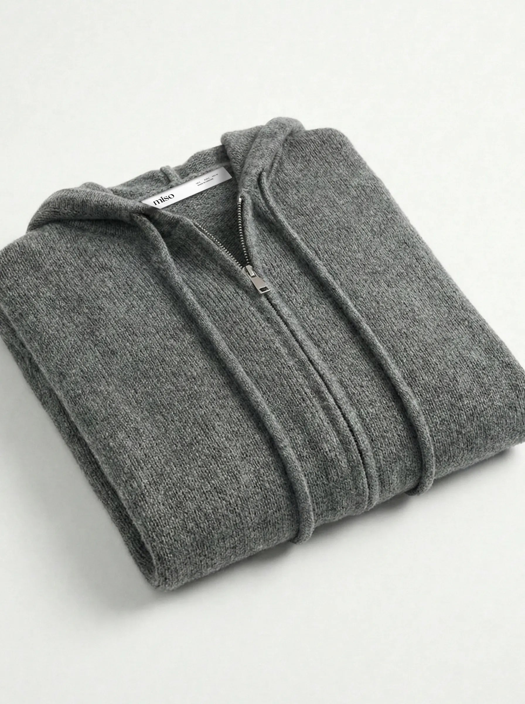 Gray with zipper cardigan