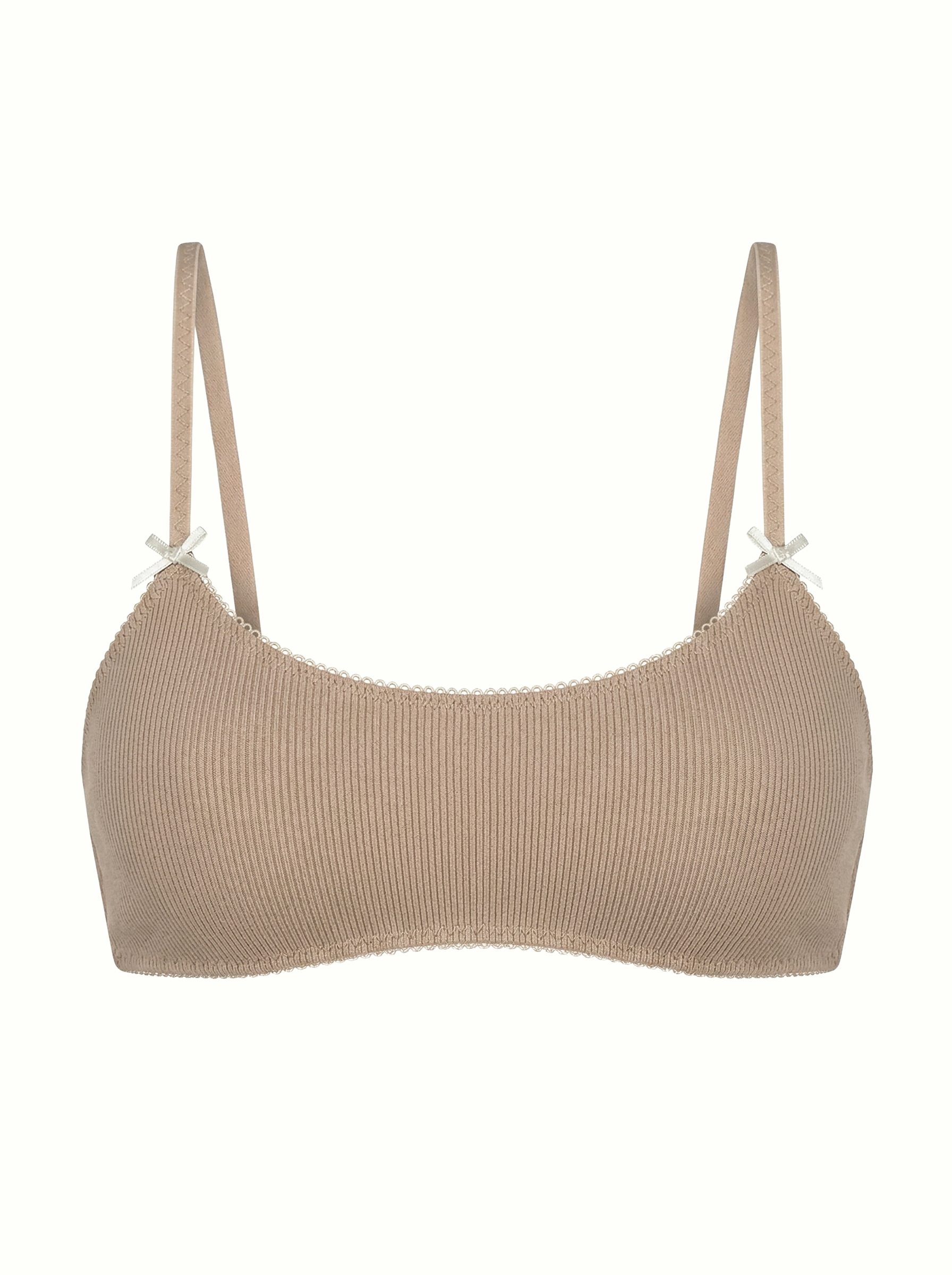 Lingerie Top “Tenderness” ribbed beige
