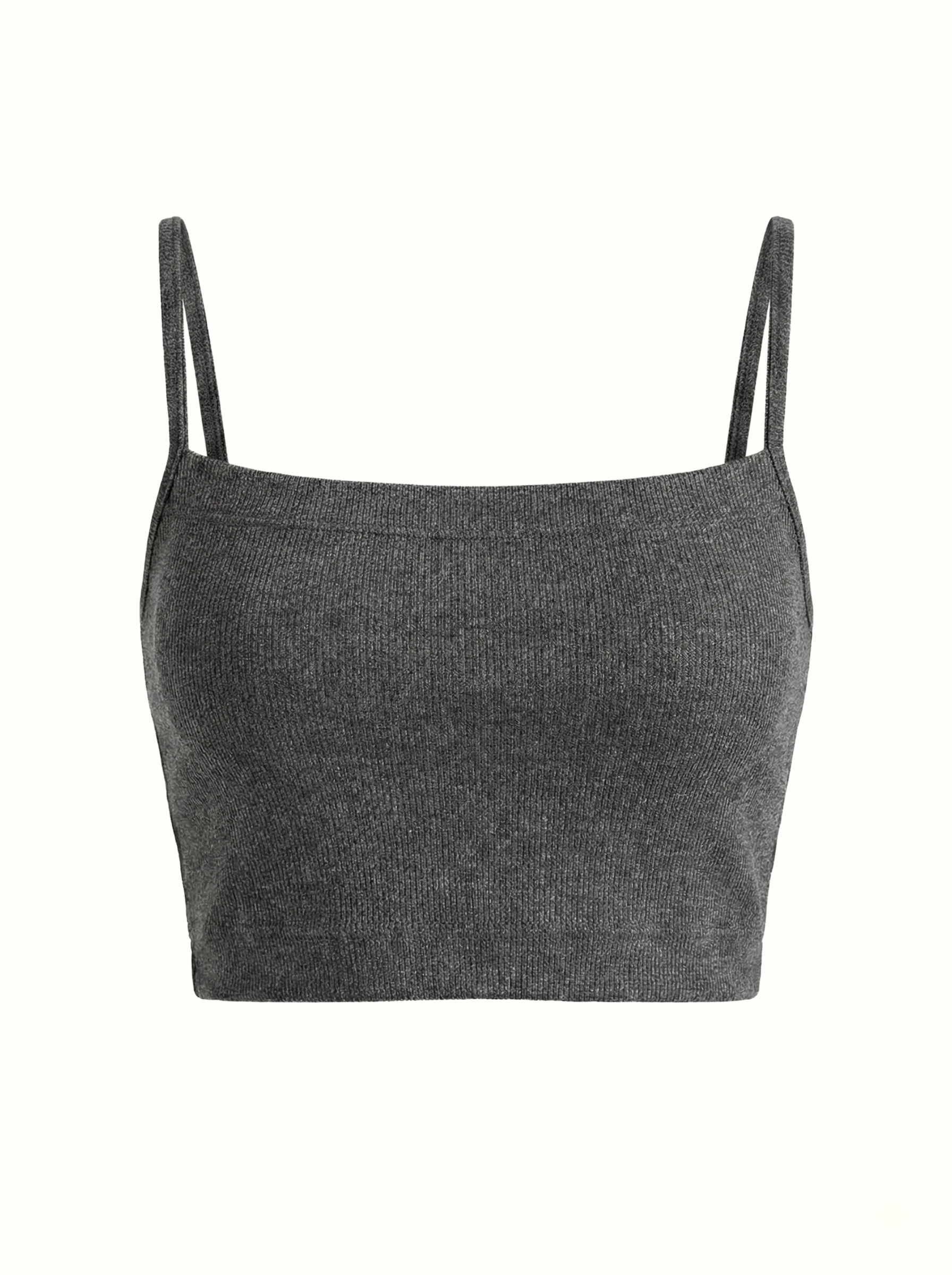 Rib knit Top anthracite