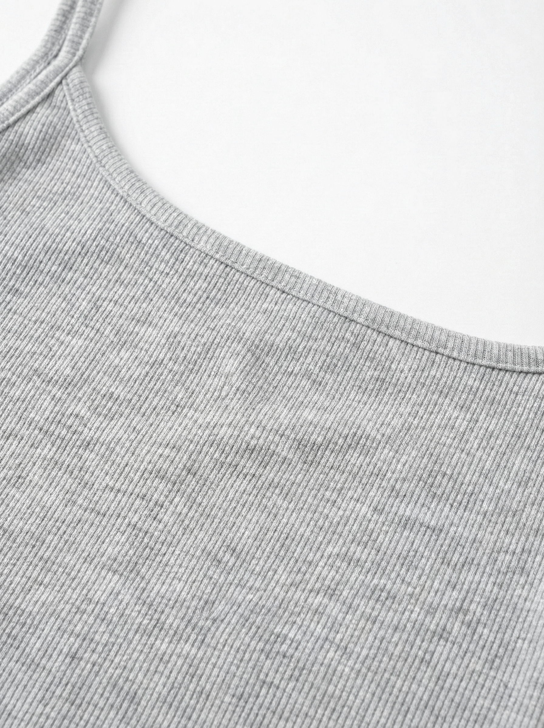 Rib knitwear Sleep dress gray