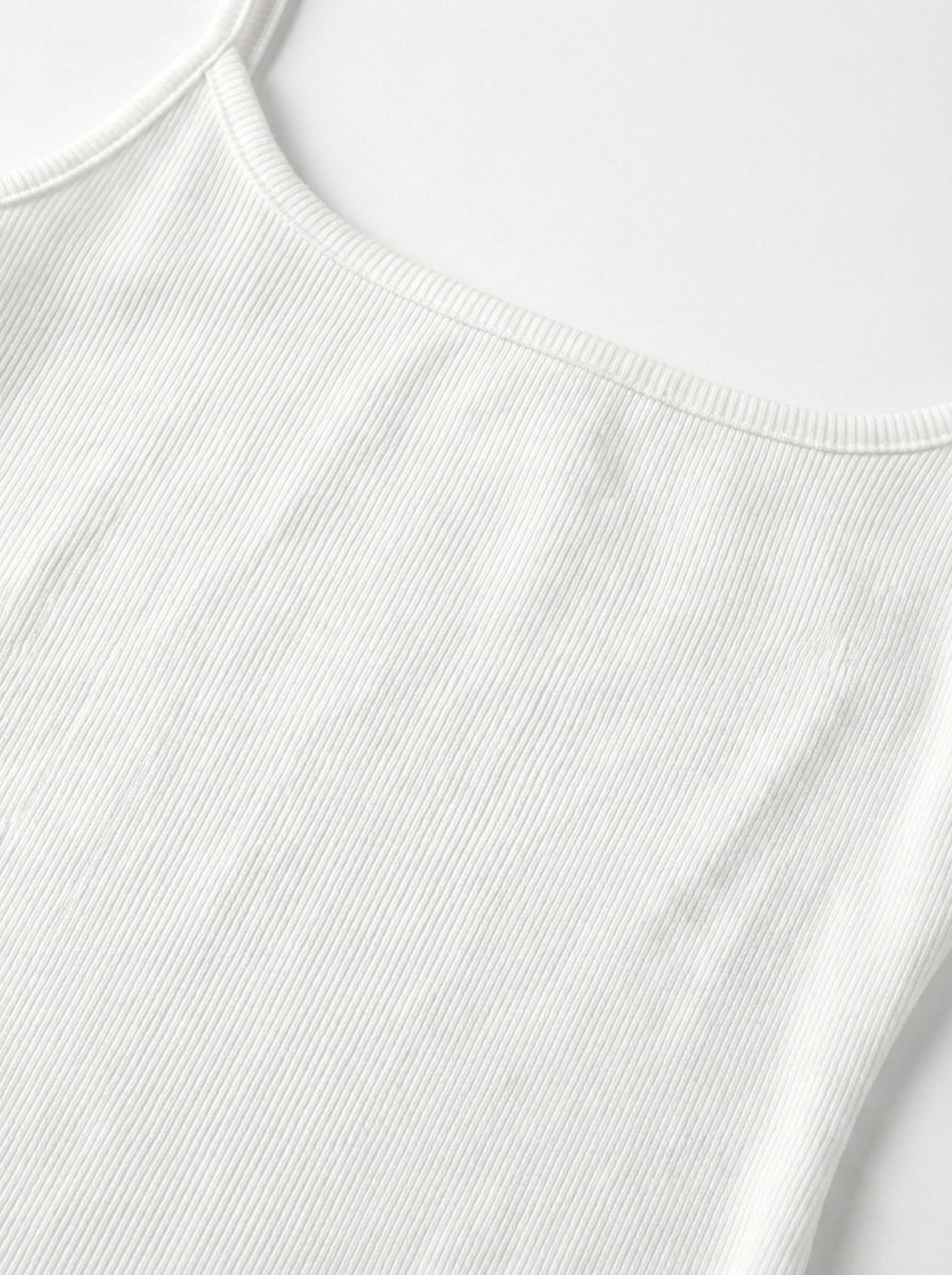 Rib knitwear Sleep dress milky