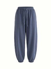 Cotton Pants knitwear 3-thread blue