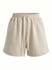 Cotton Shorts knitwear 3-thread beige