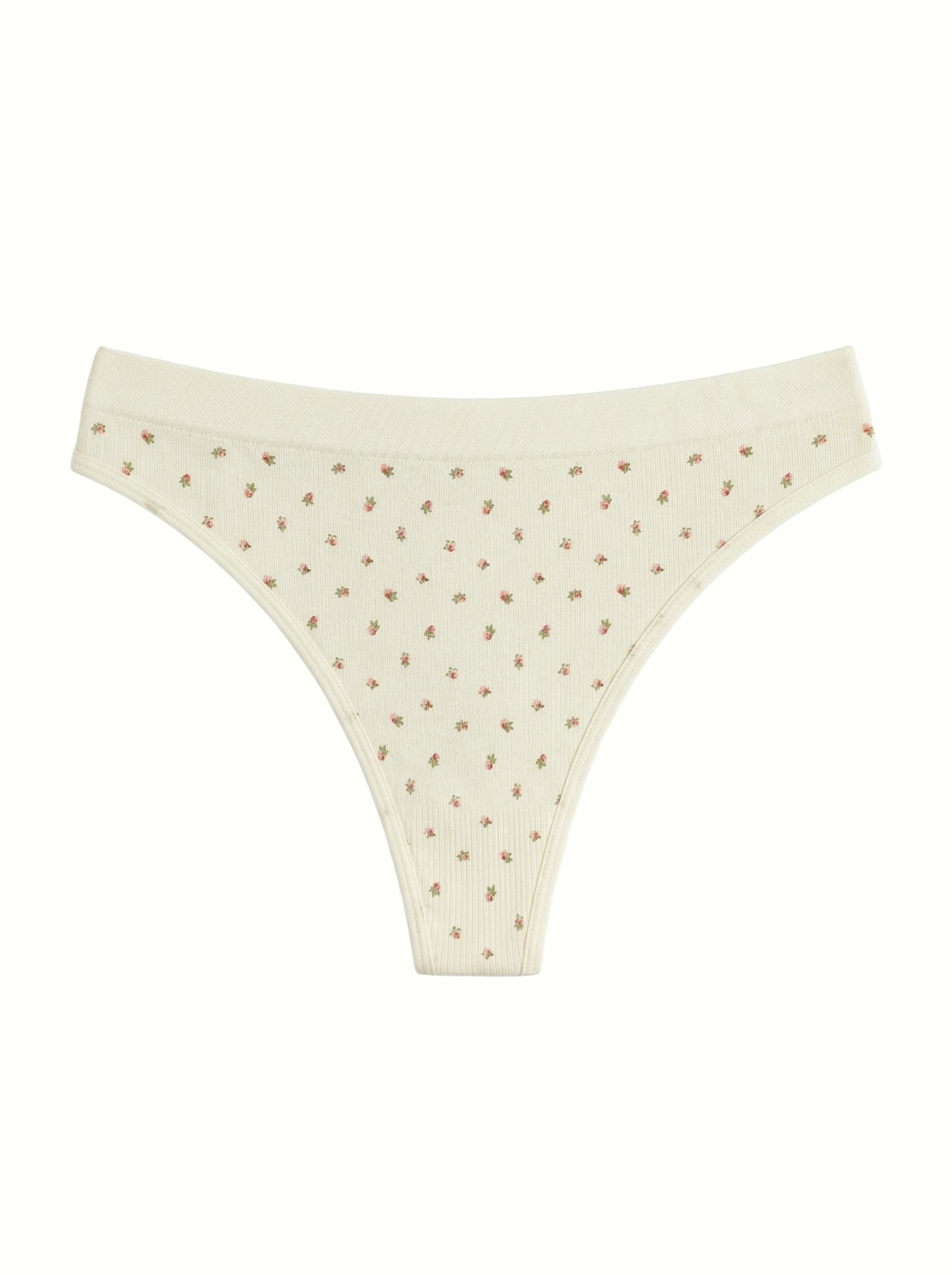 Lingerie panties thong basic milky rose