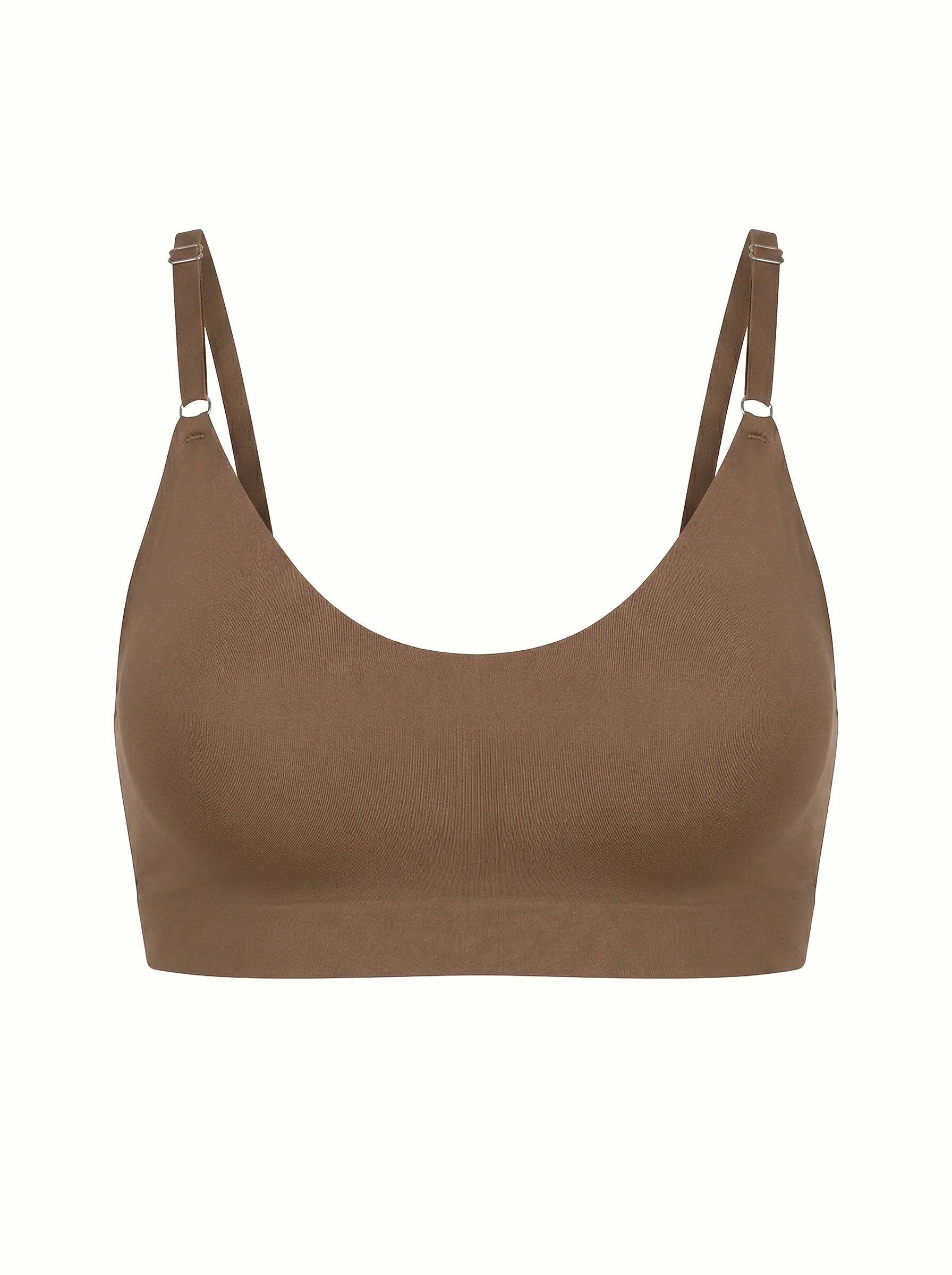 Seamless top in cappuccino