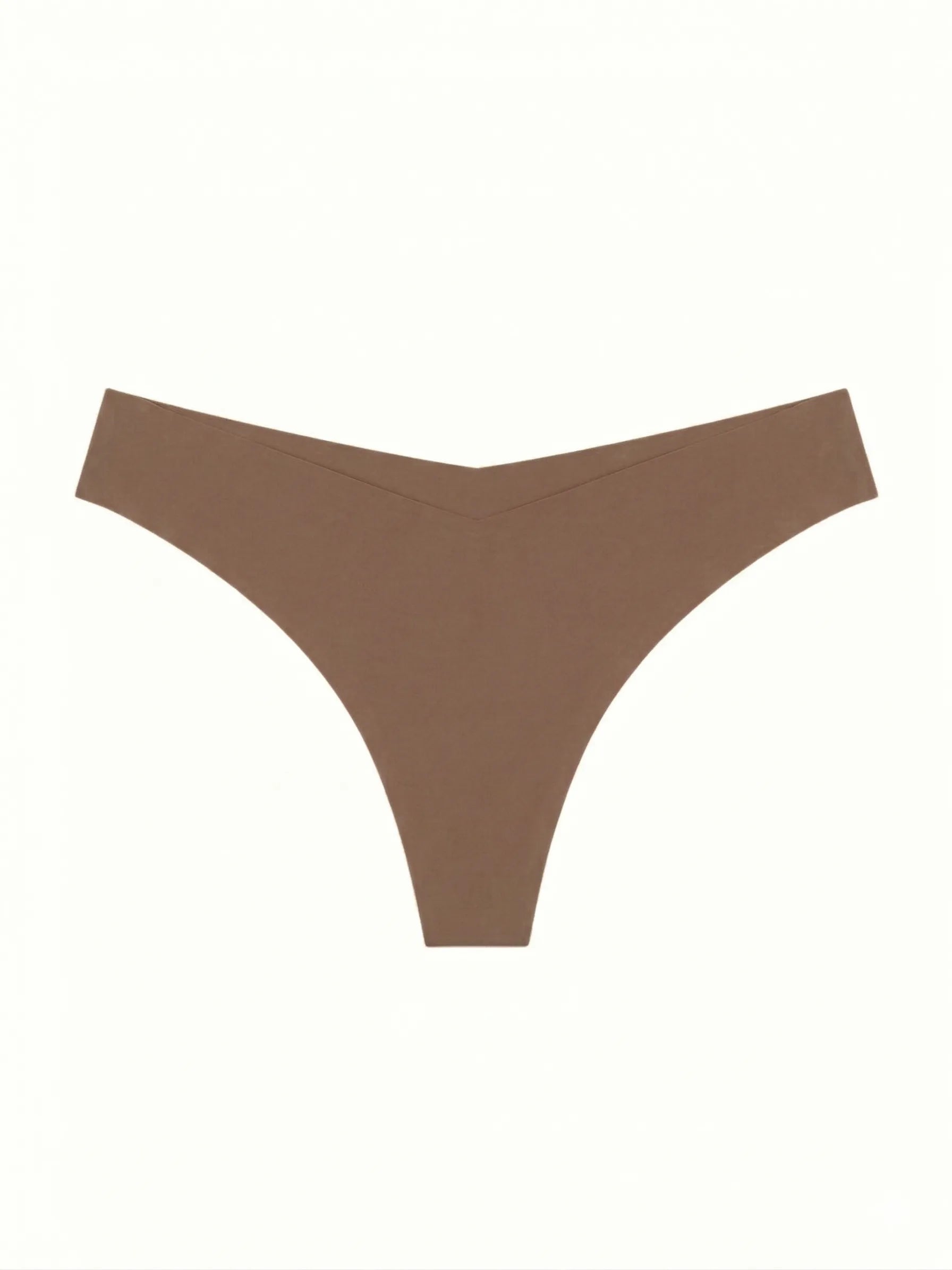 Underwear panties thong seamless cappuccino