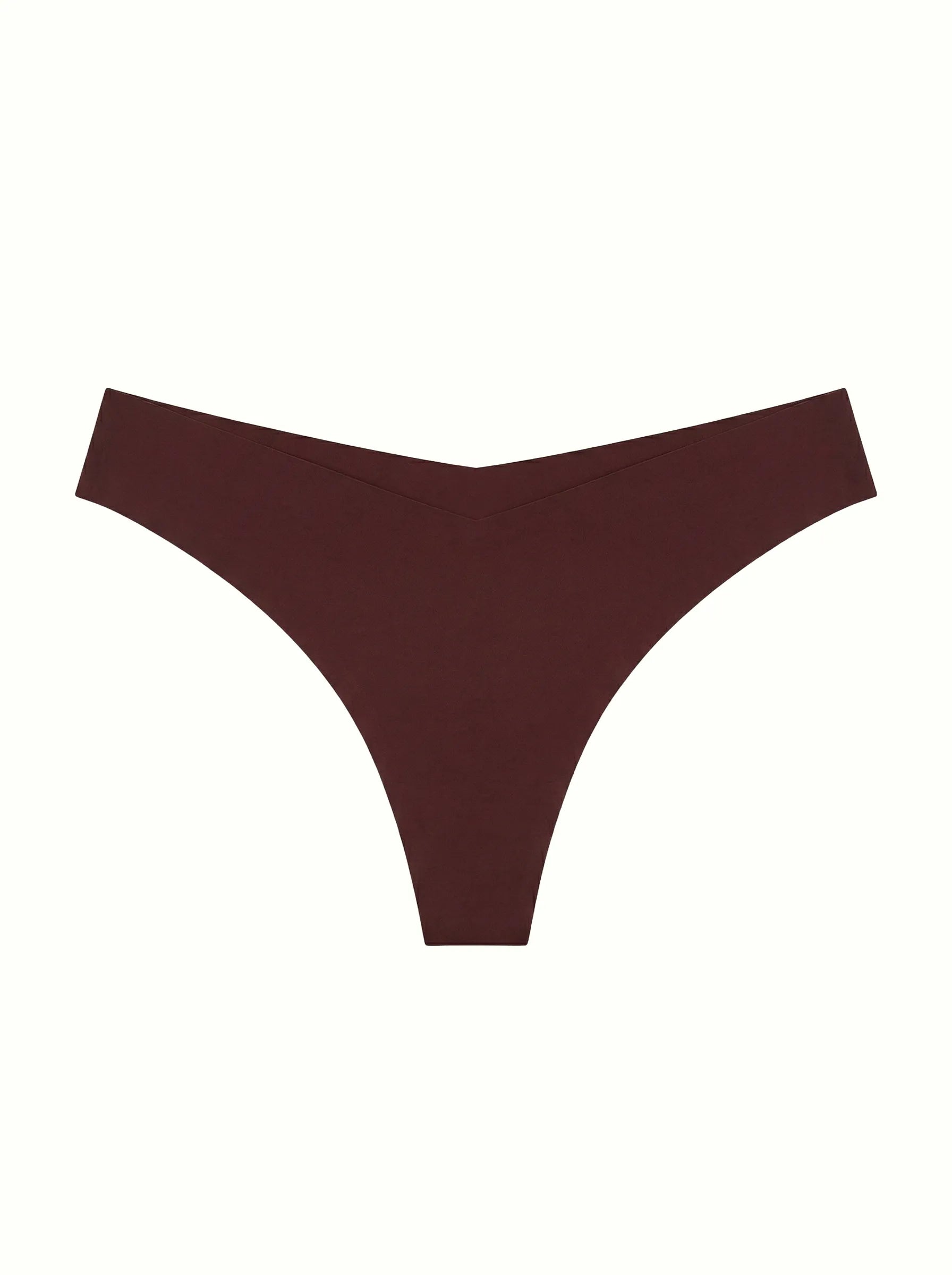Underwear panties thong seamless brown