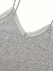 Viscose T-shirt and shorts set with lace