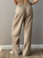 Suit shirt and pants "cotton quilted" brown