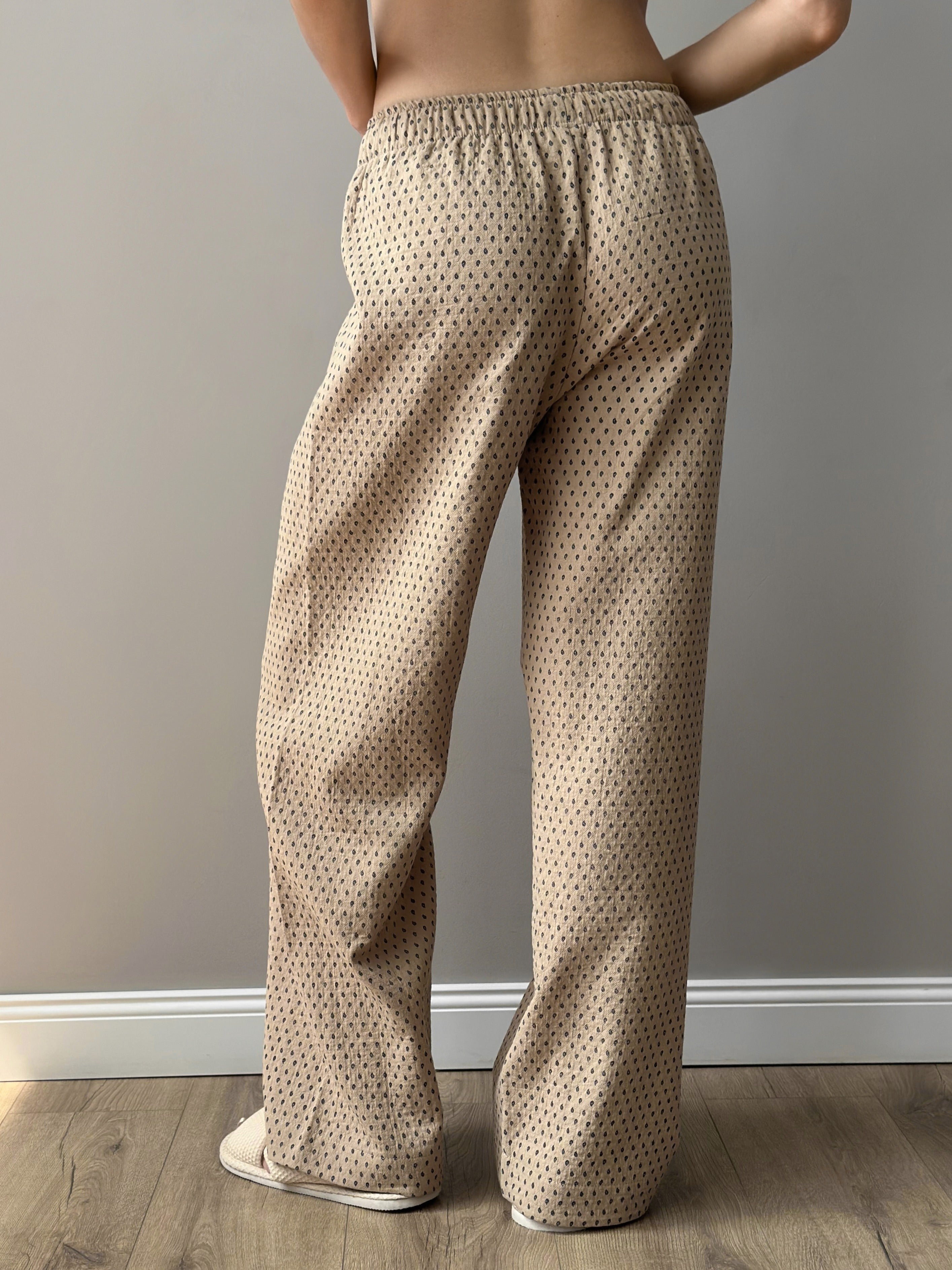 Suit shirt and pants "cotton quilted" brown