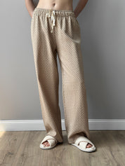 Suit shirt and pants "cotton quilted" brown