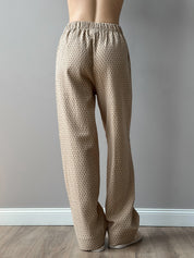 Suit shirt and pants "cotton quilted" brown