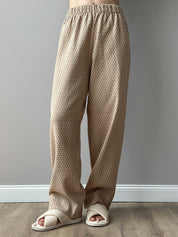 Suit shirt and pants "cotton quilted" brown