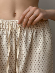 Pants Mono "quilted cotton" milky