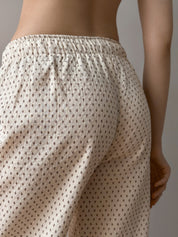 Pants Mono "quilted cotton" milky