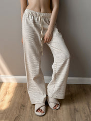 Pants Mono "quilted cotton" milky